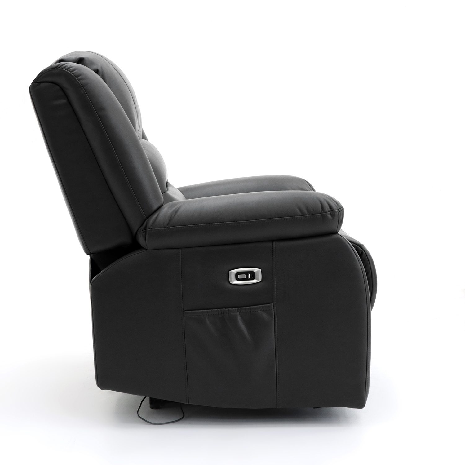 Alva Electric Recliner Sofa Black Armchair - Image 7